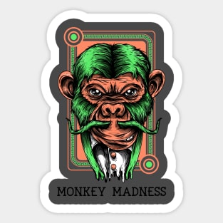 Monkey Madness Sticker